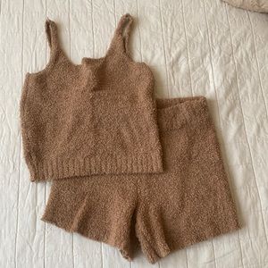 Skims Camel Cozy Collection Set